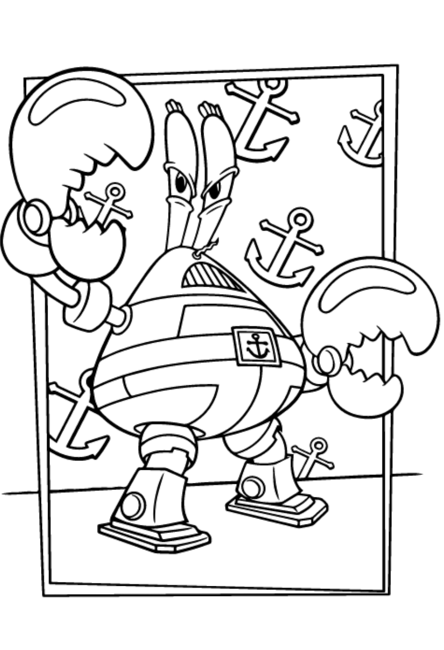 Angry Mr Krabs Coloring Page Free Printable Coloring Pages For Kids