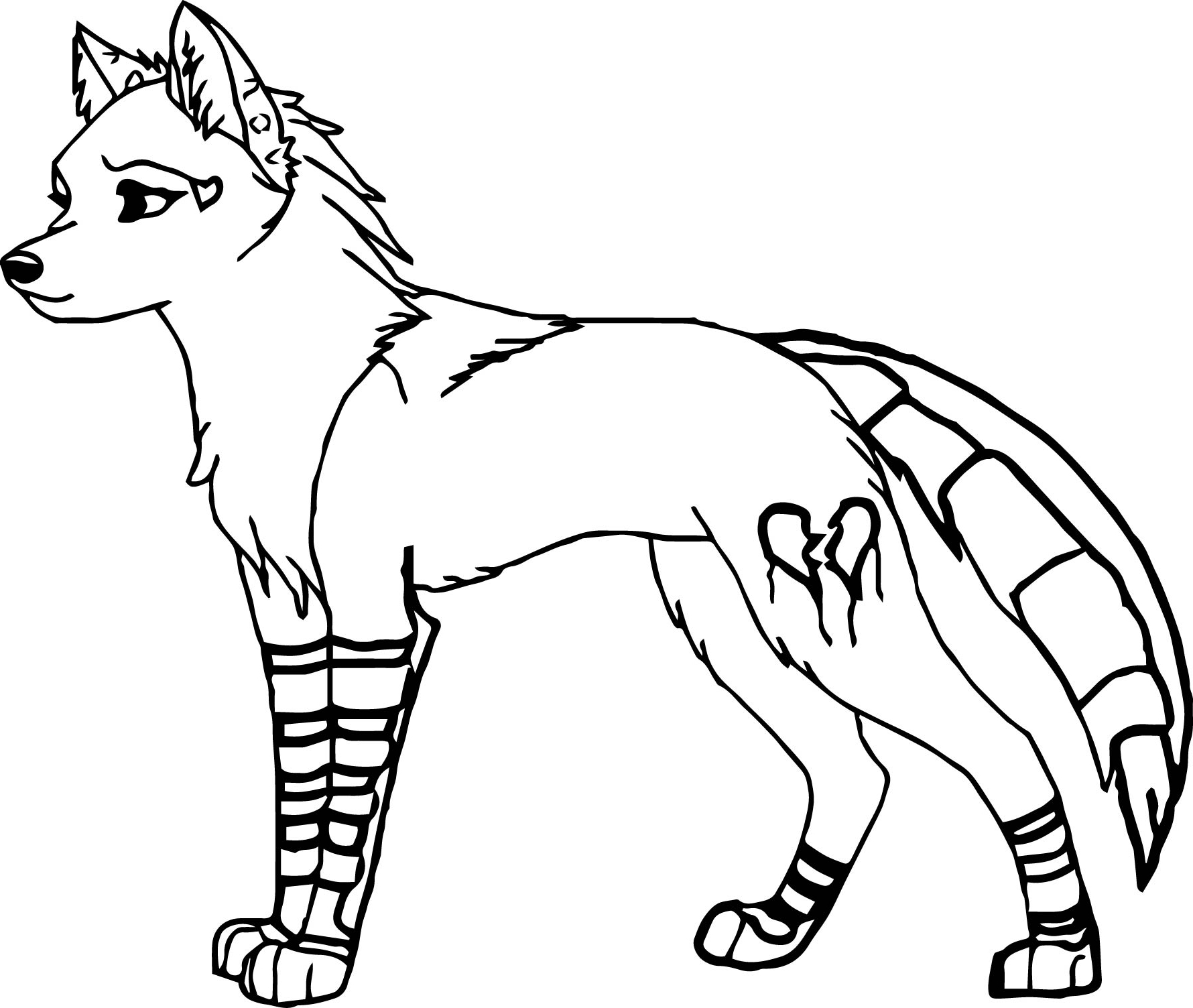 Anime Wolf Coloring Pages Printable Coloring Pages