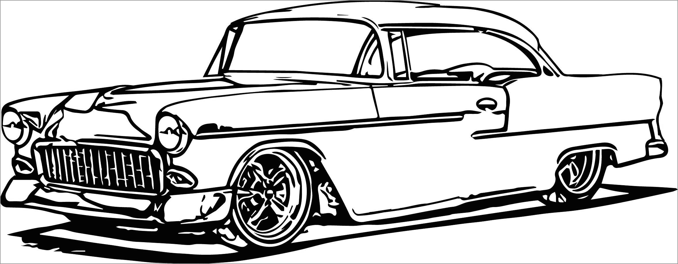 Classic Car Coloring Pages Printable