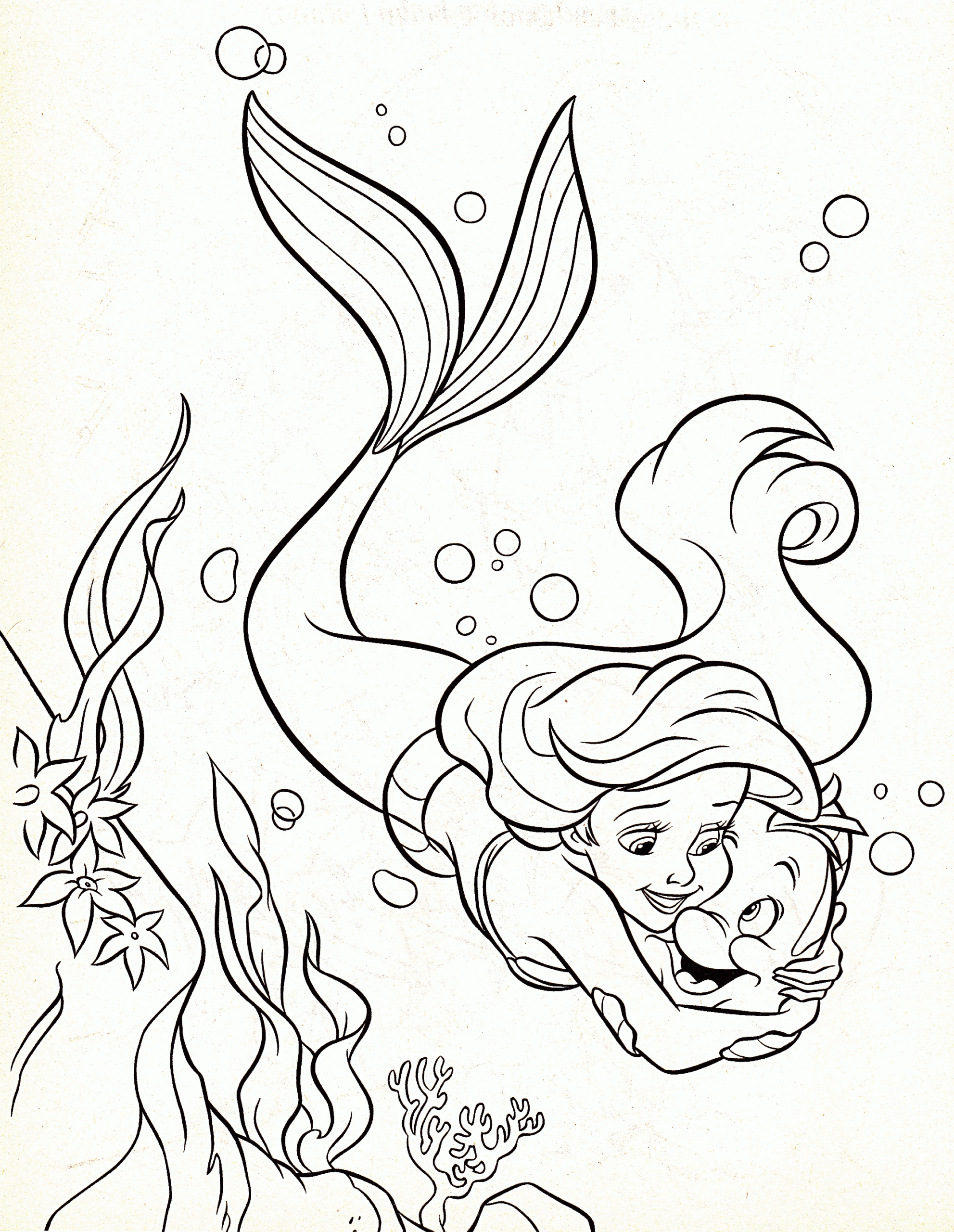 Ariel Coloring Pages Printable