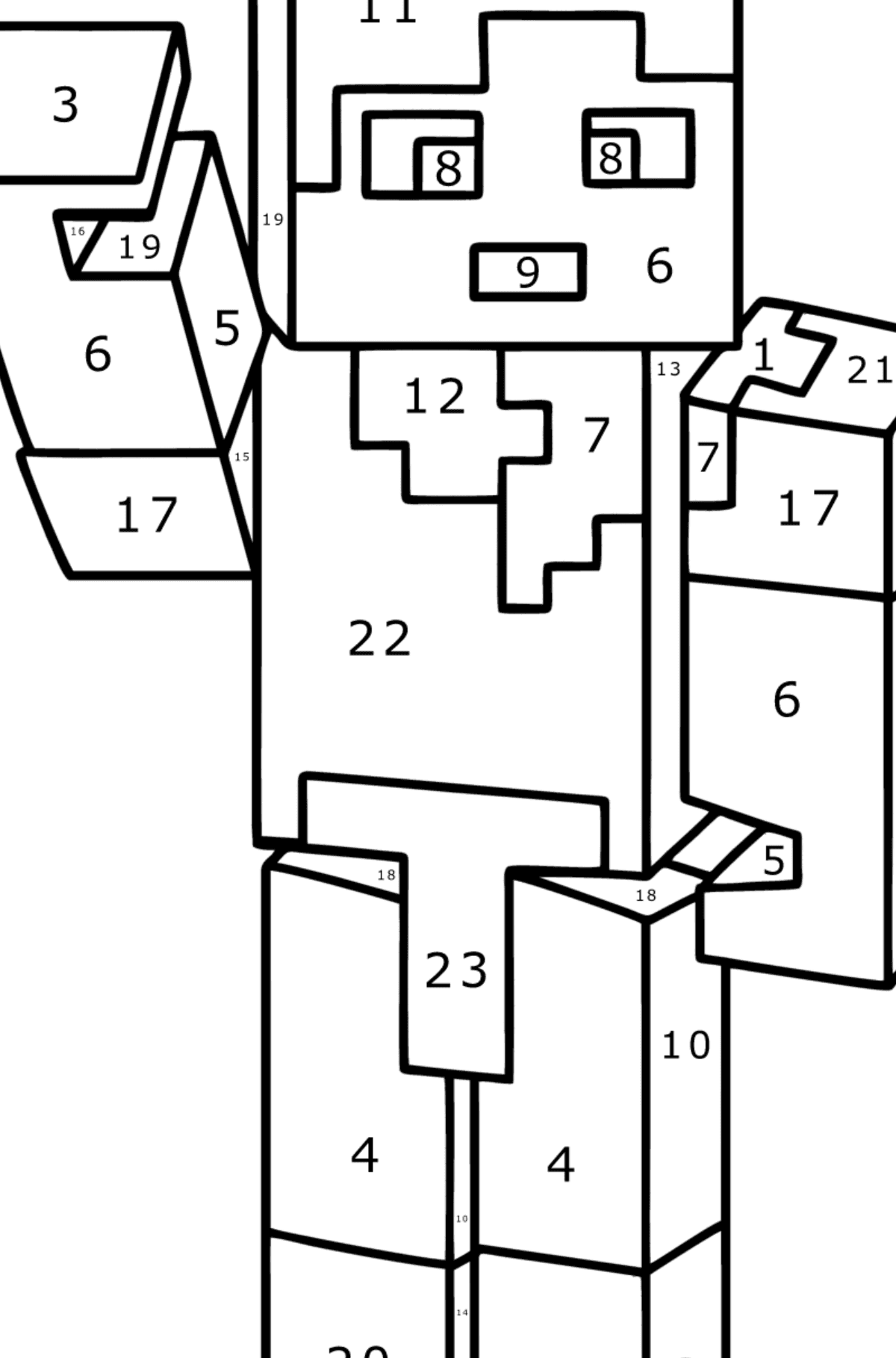 Ausmalbild Minecraft Alex F R Kinder Drucken Und Online