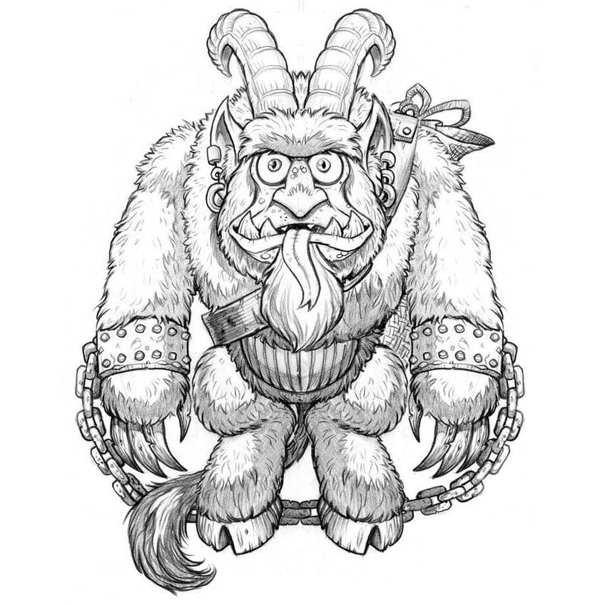 Ausmalbilder Krampus Kostenlos Malvorlagen Zum Ausdrucken