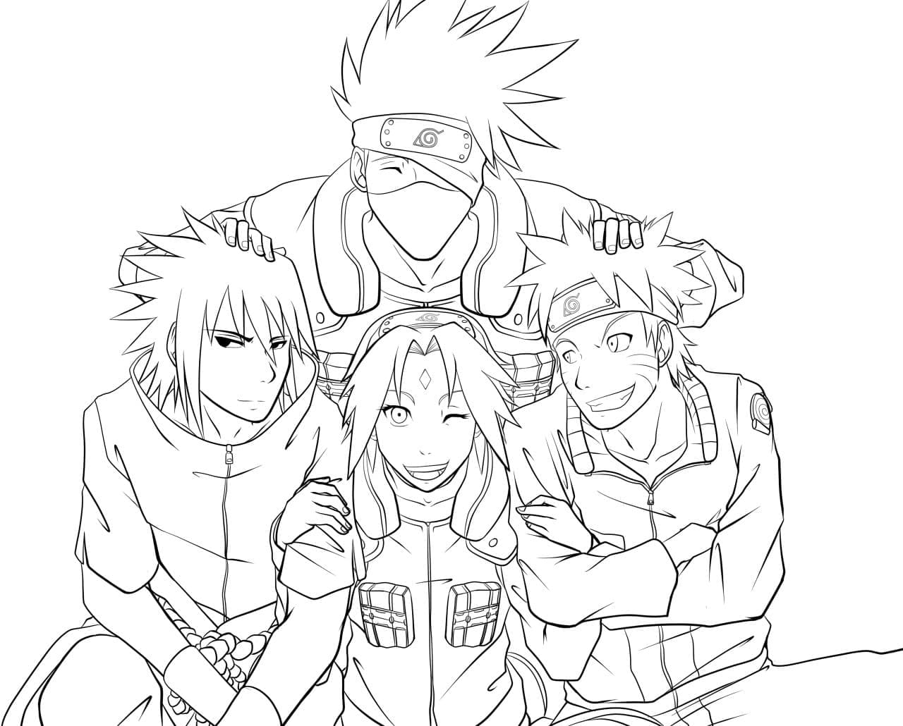 Ausmalbilder Naruto Kostenlose Malvorlagen AniYuki