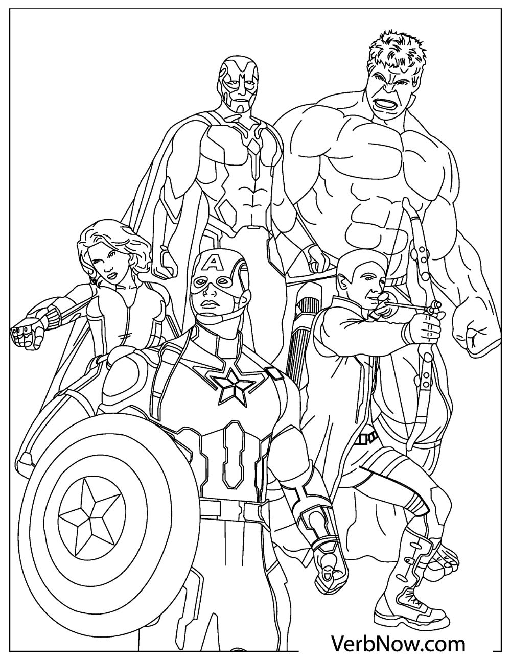 Avengers Coloring Pages Free Printable Printable Templates