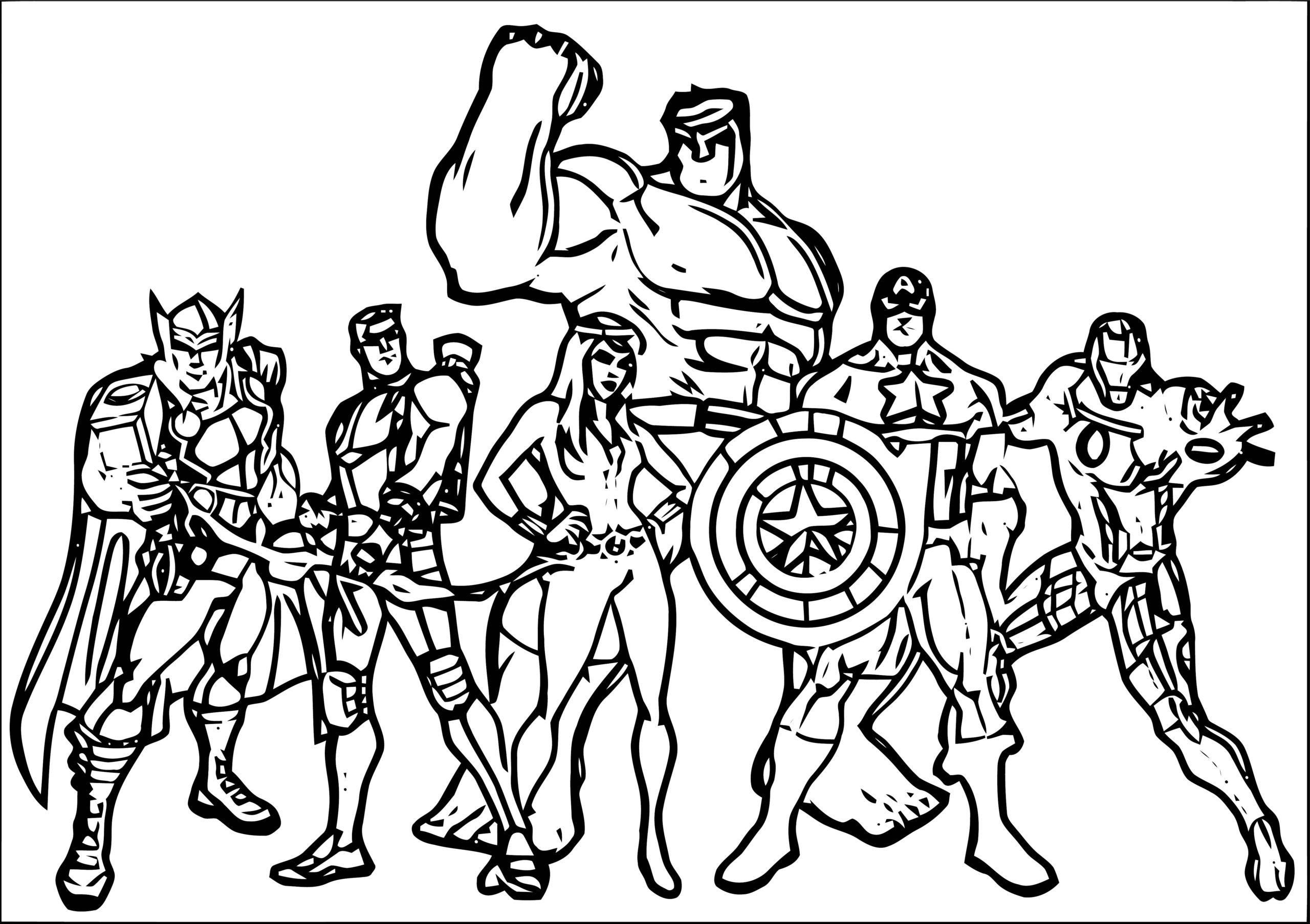 Printable Avengers Coloring Pages