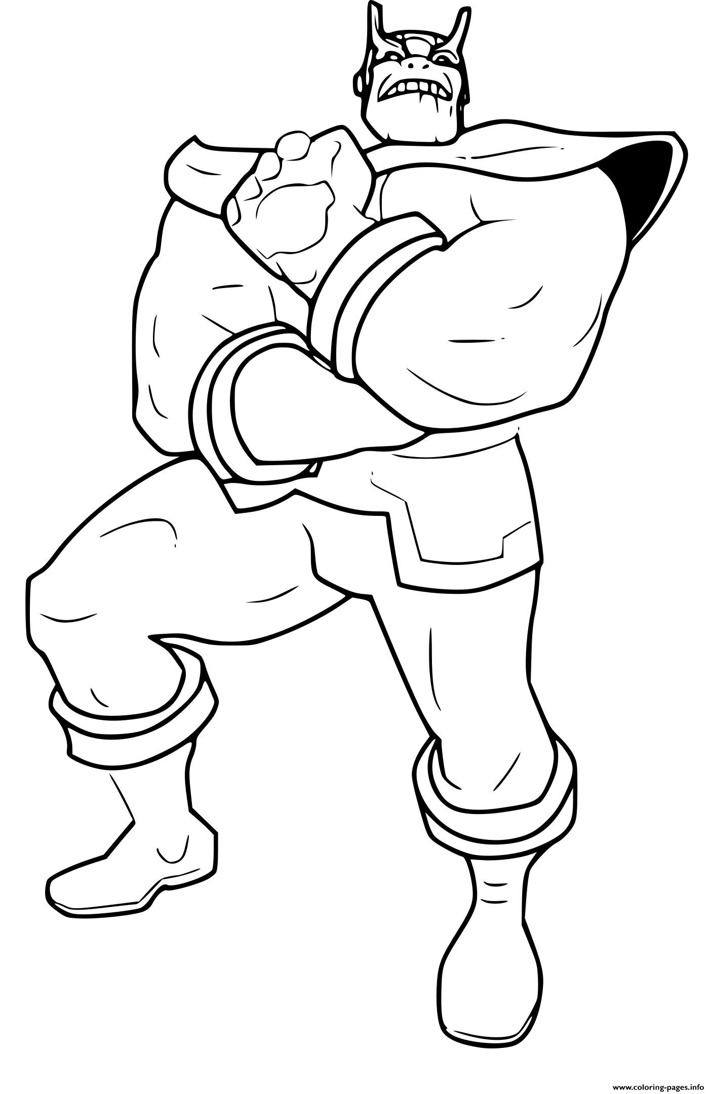 Avengers Endgame Thanos Coloring Page Printable