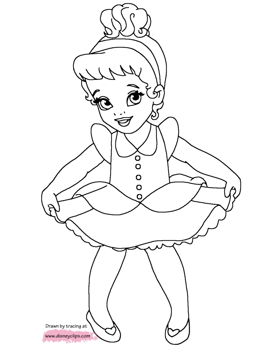 Baby Disney Princesses Coloring Pages At GetDrawings Free Download