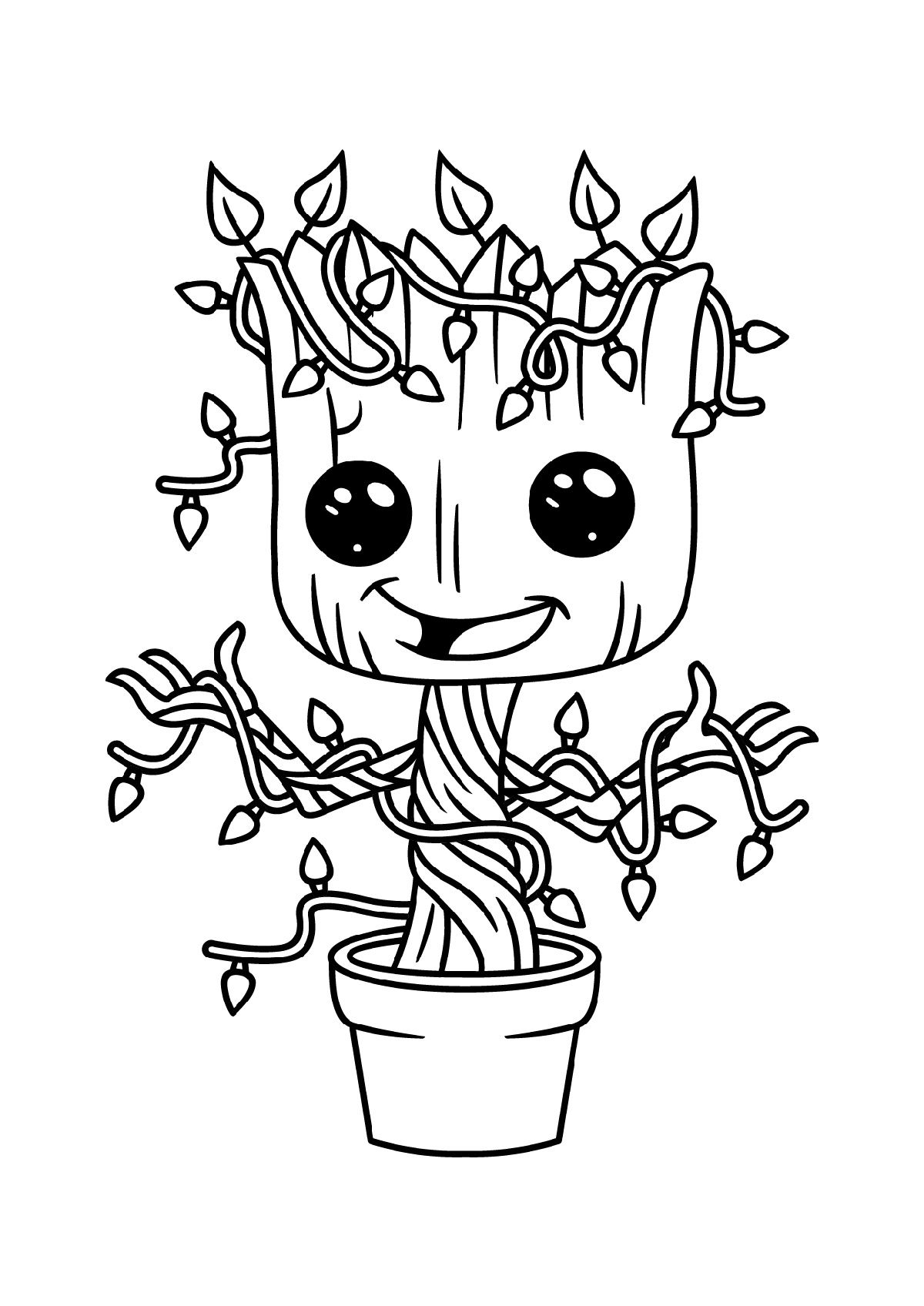 Groot Printable Coloring Pages