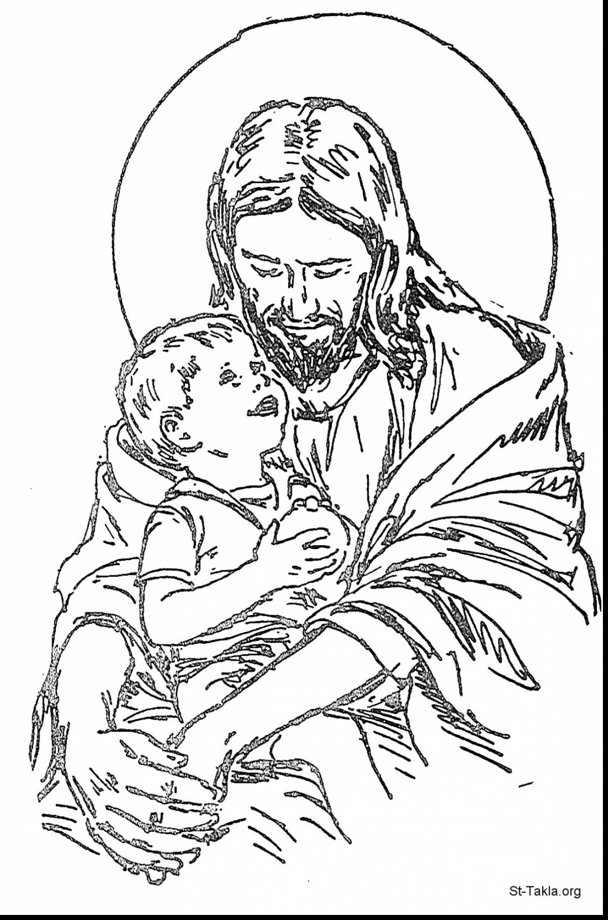 Baby Jesus Coloring Page Printable