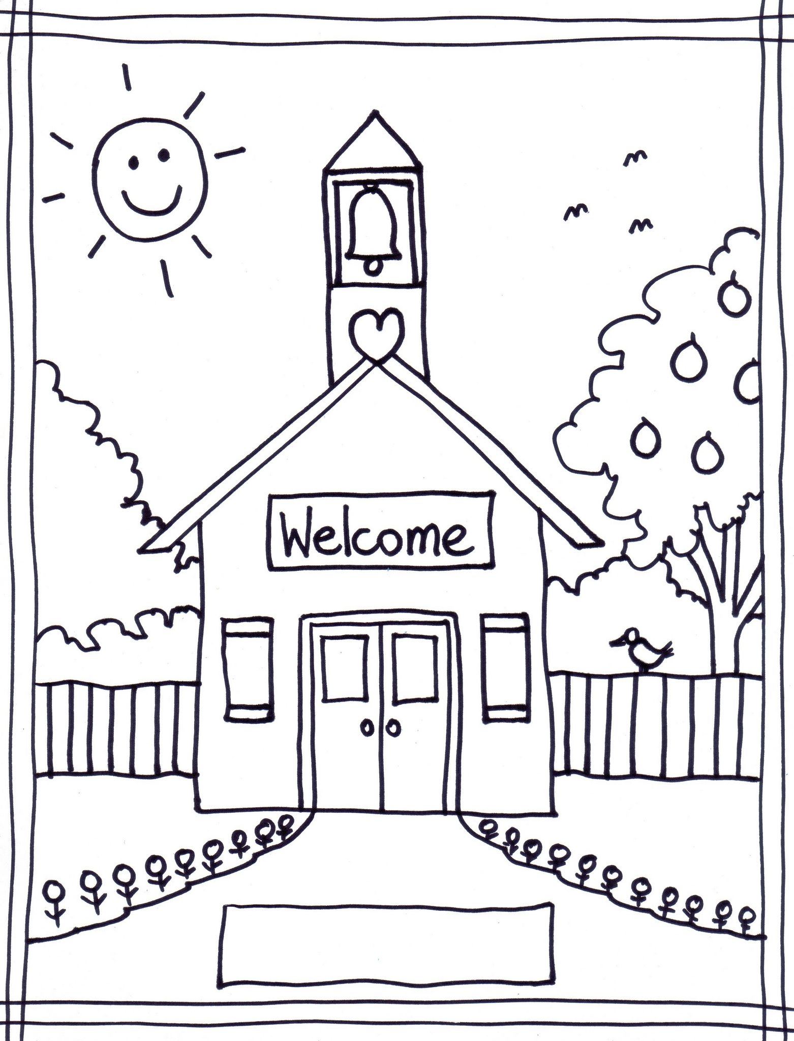 School Coloring Pages Printable