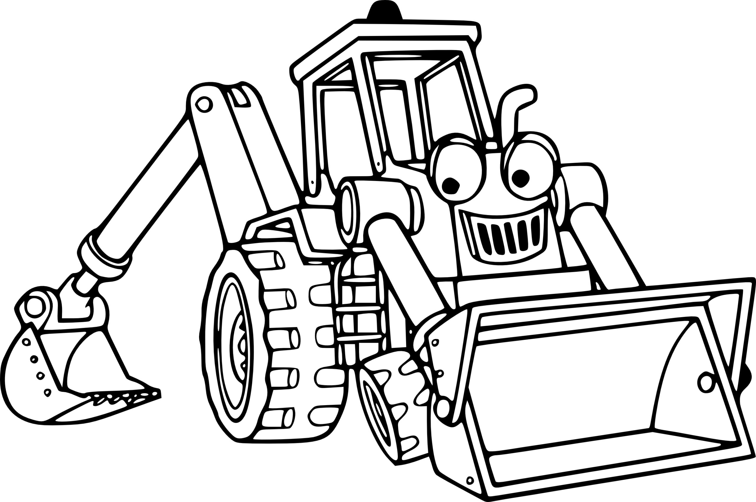 Backhoe Coloring Page Free Printable Coloring Pages On Coloori