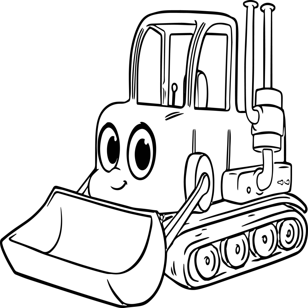 Backhoe Coloring Pages
