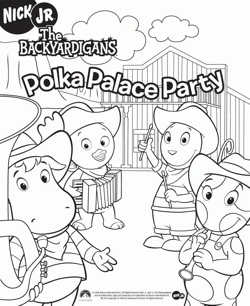Backyardigans Printable Coloring Pages