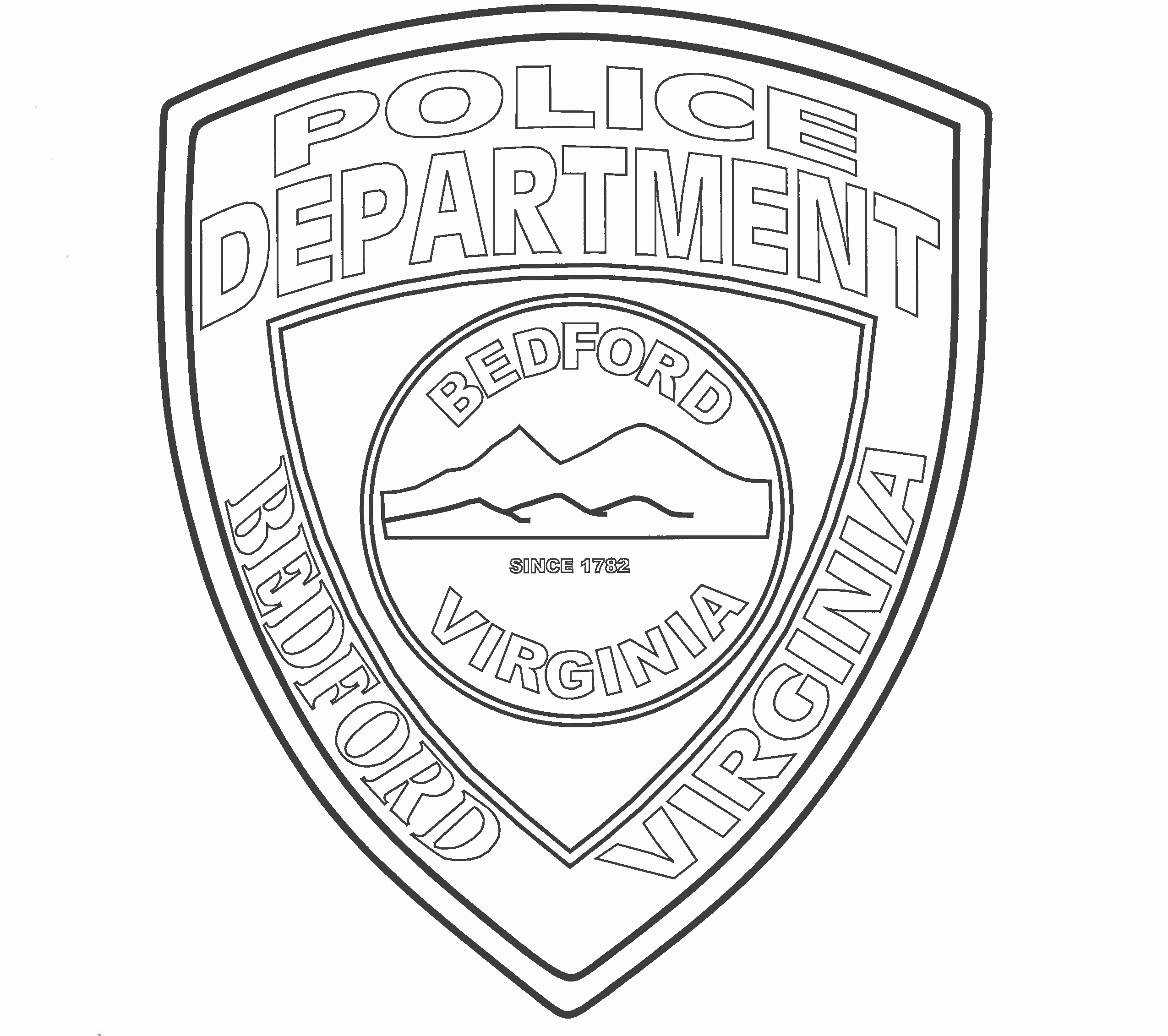 Badge Coloring Page Coloring Home