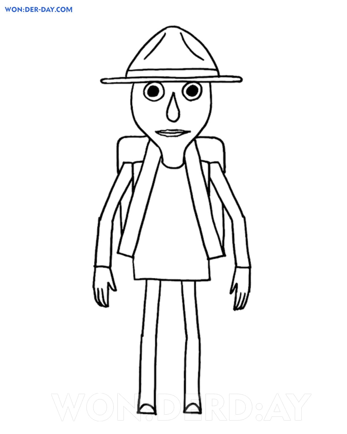 Baldi Basics Coloring Pages Printable Coloring Pages