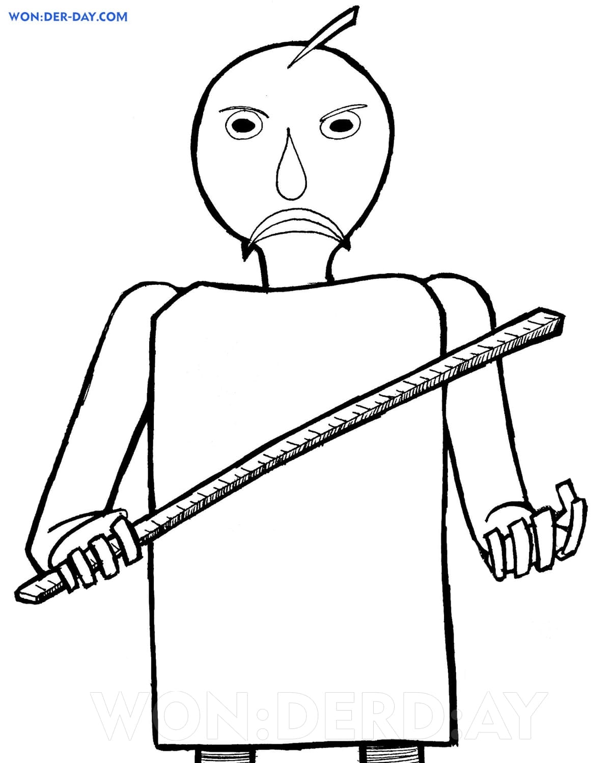 Baldi Basics Coloring Pages Printable Coloring Pages