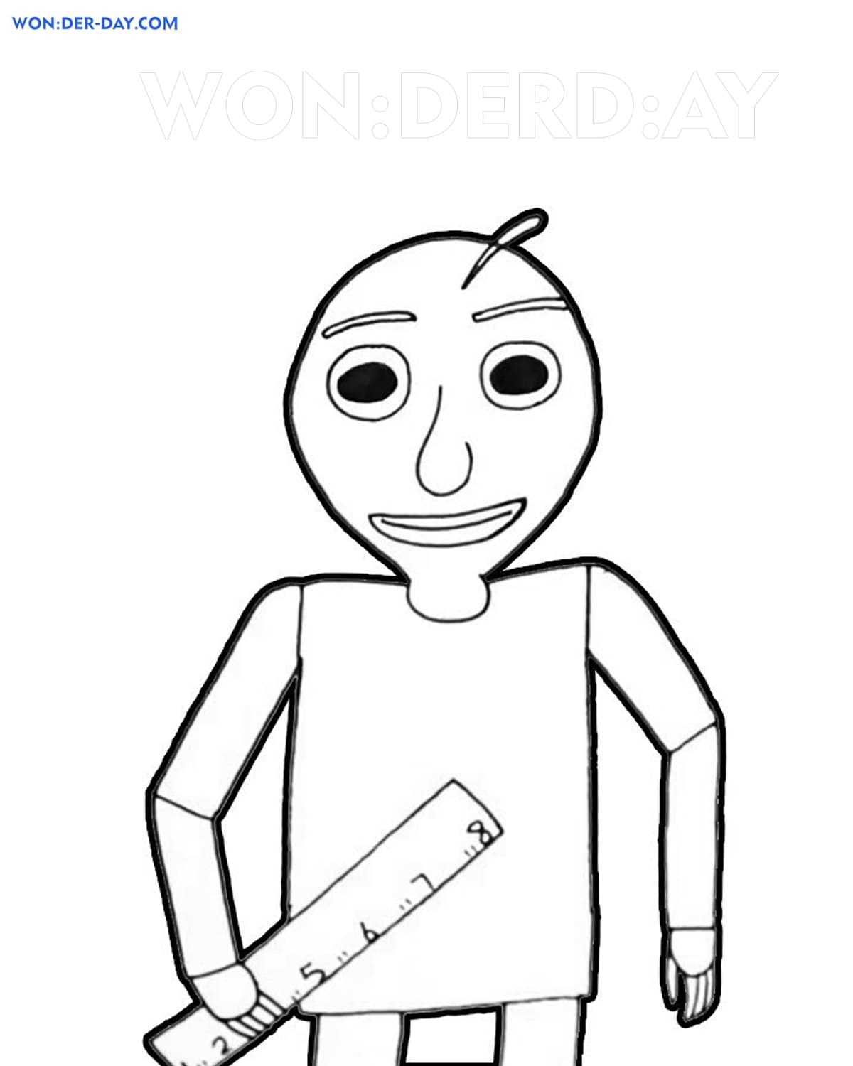 Baldi Basics Coloring Pages Printable Coloring Pages