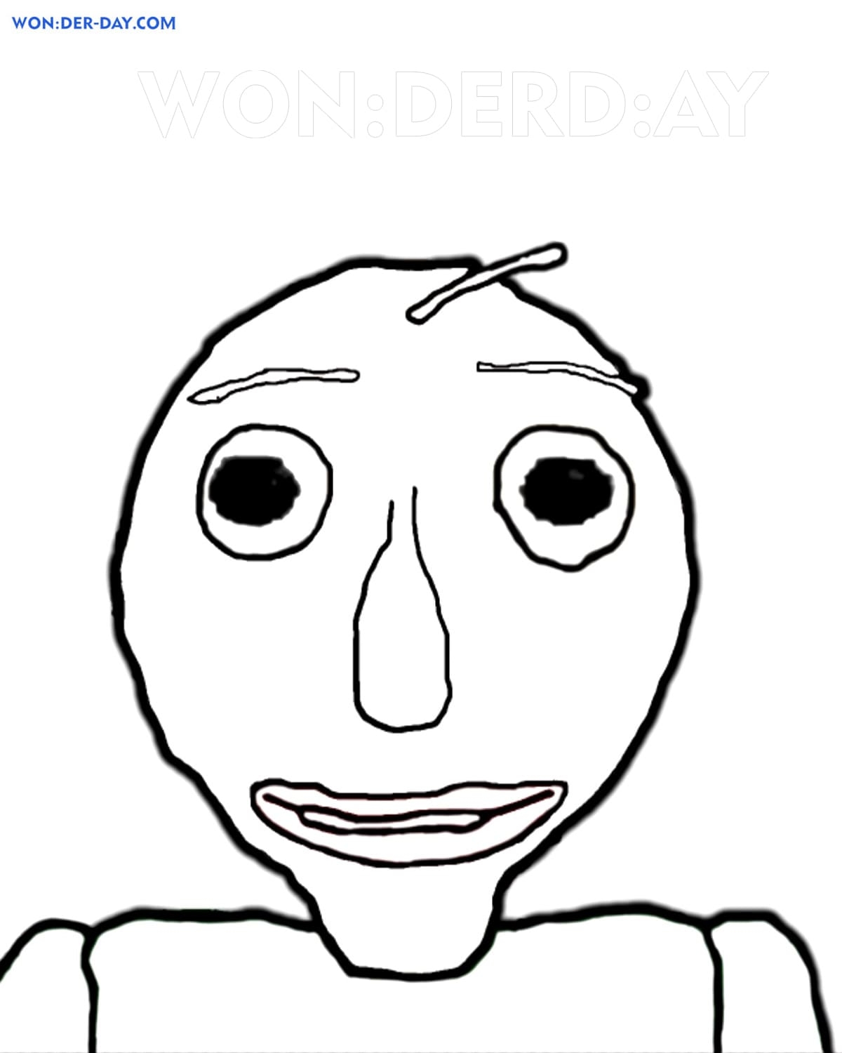 Baldi's Basics Printable Coloring Pages