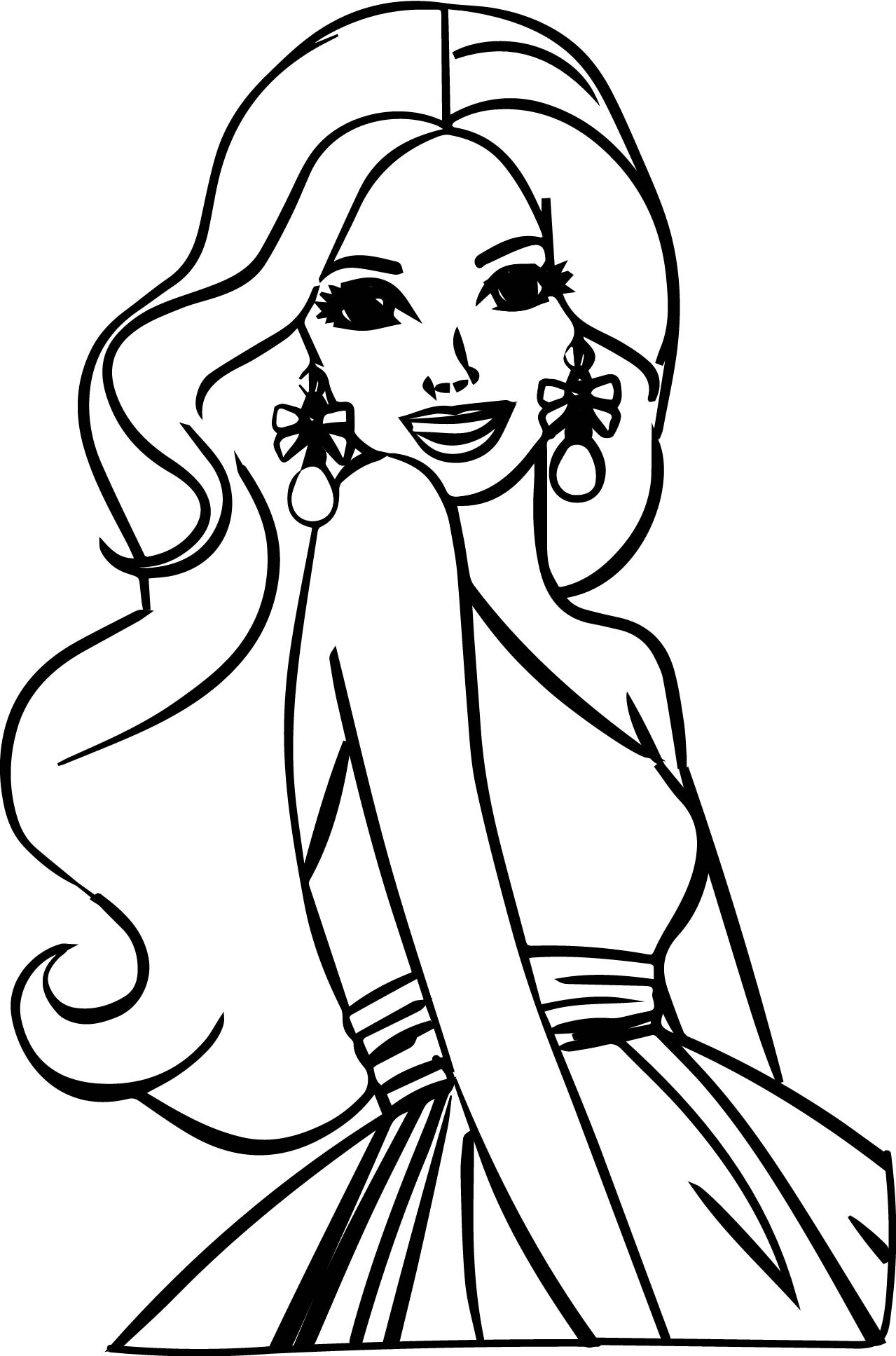 Barbie Coloring Pages Free Printable