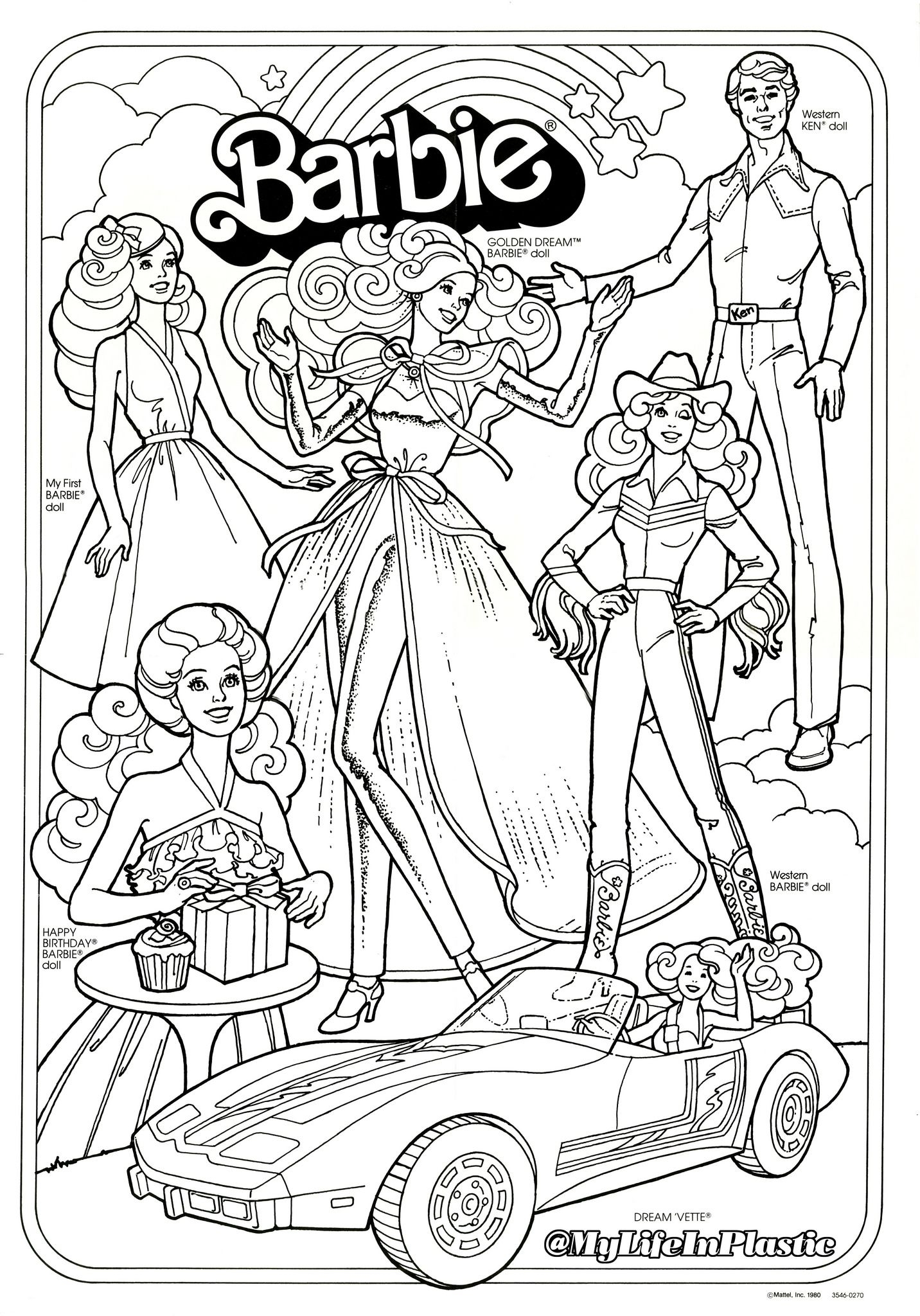 Printable Barbie Coloring Pages