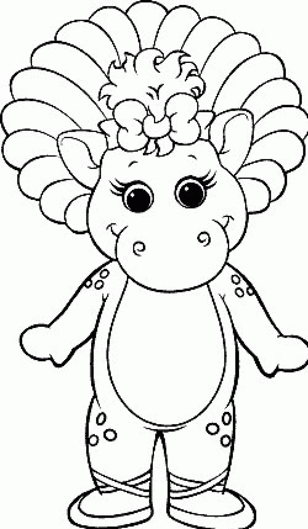 Barney Coloring Pages Printable