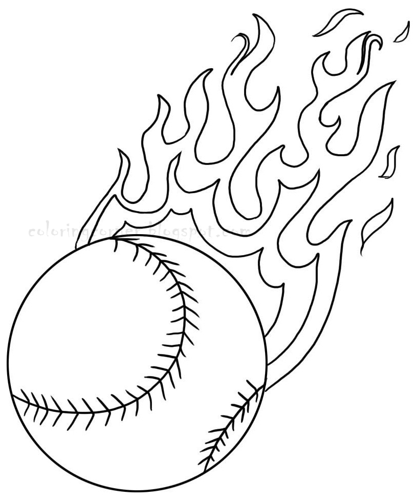 Baseball Coloring Pages Kidsuki