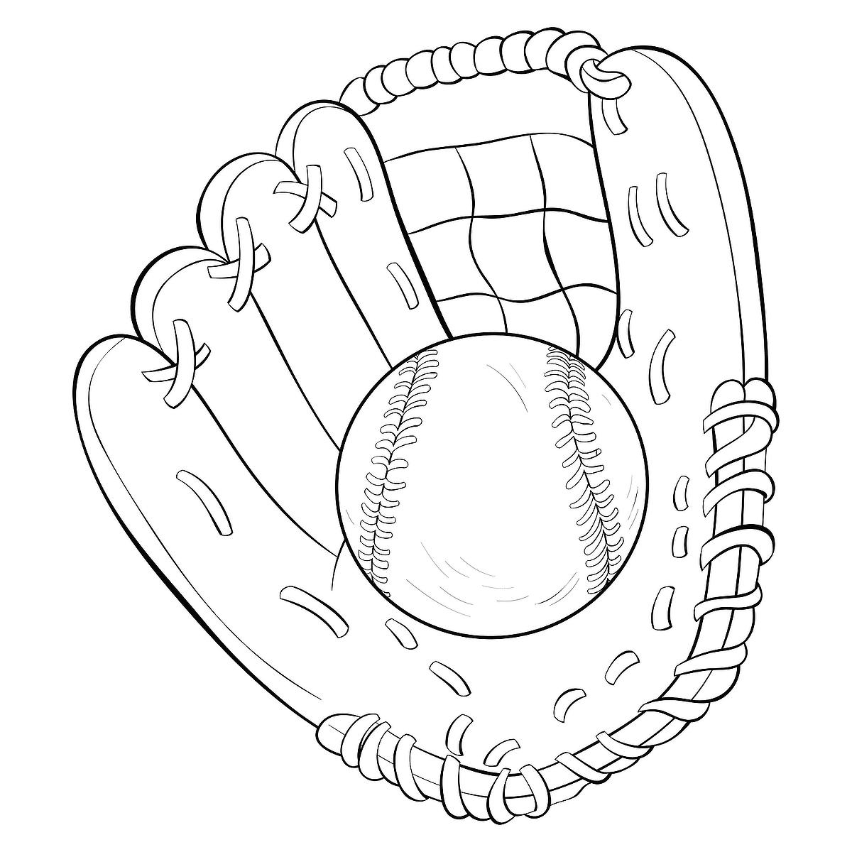 Baseball Printable Coloring Pages