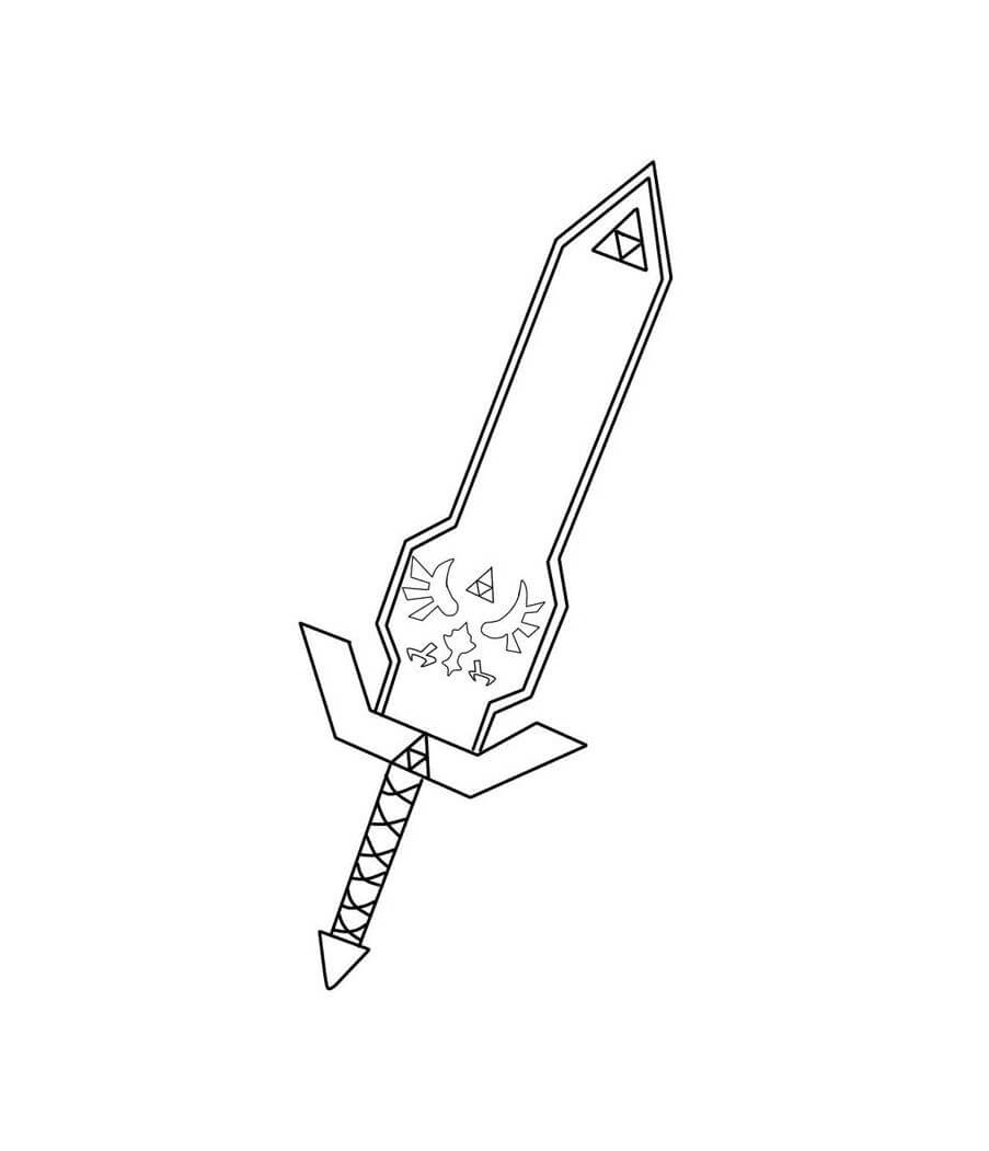 Basic Sword Coloring Page Download Print Or Color Online For Free