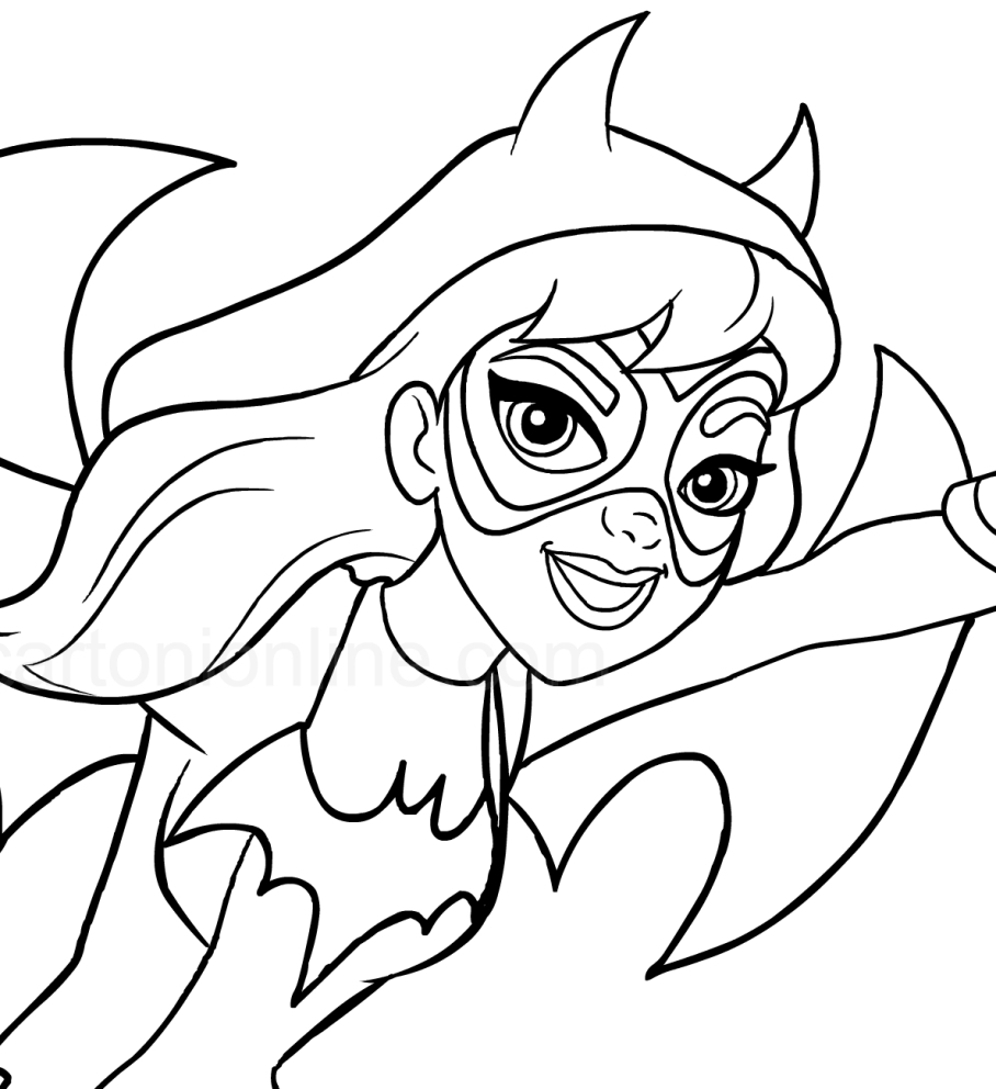 Batgirl Coloring Pages Printable