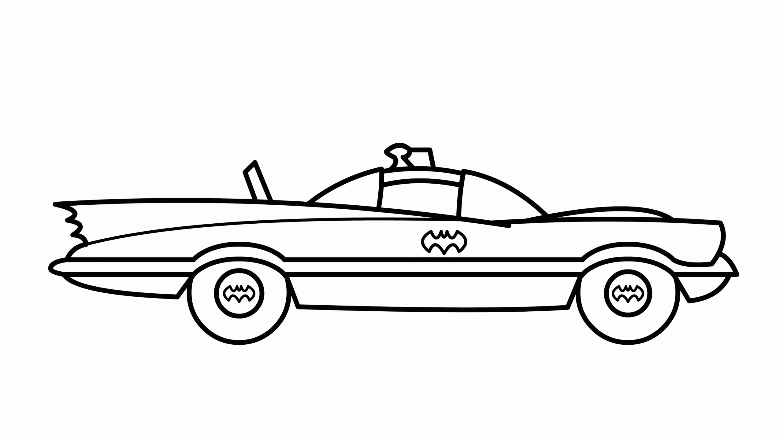 Batmobile Coloring Page Coloring Home