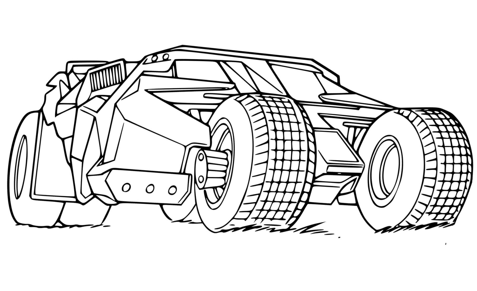 Batmobile Coloring Page Free Printable Coloring Pages For Kids