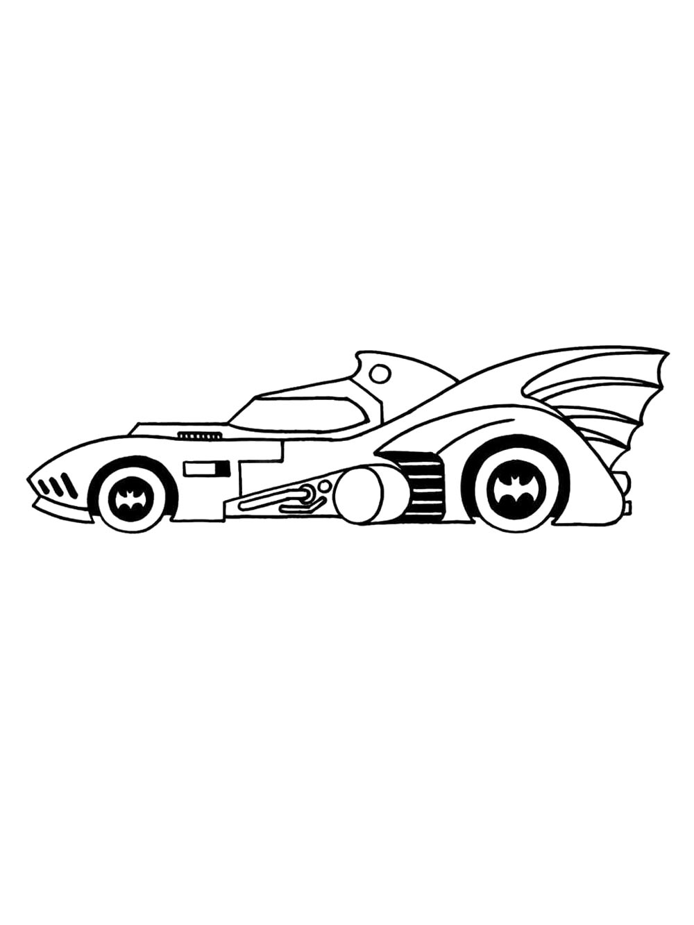 Batmobile Coloring Pages