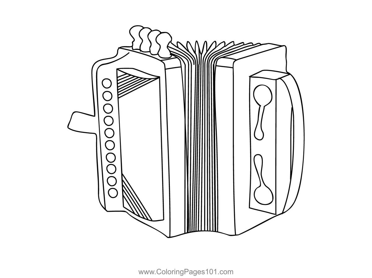 Bayan Accordion Coloring Page For Kids Free Accordion Printable Coloring Pages Online For Kids