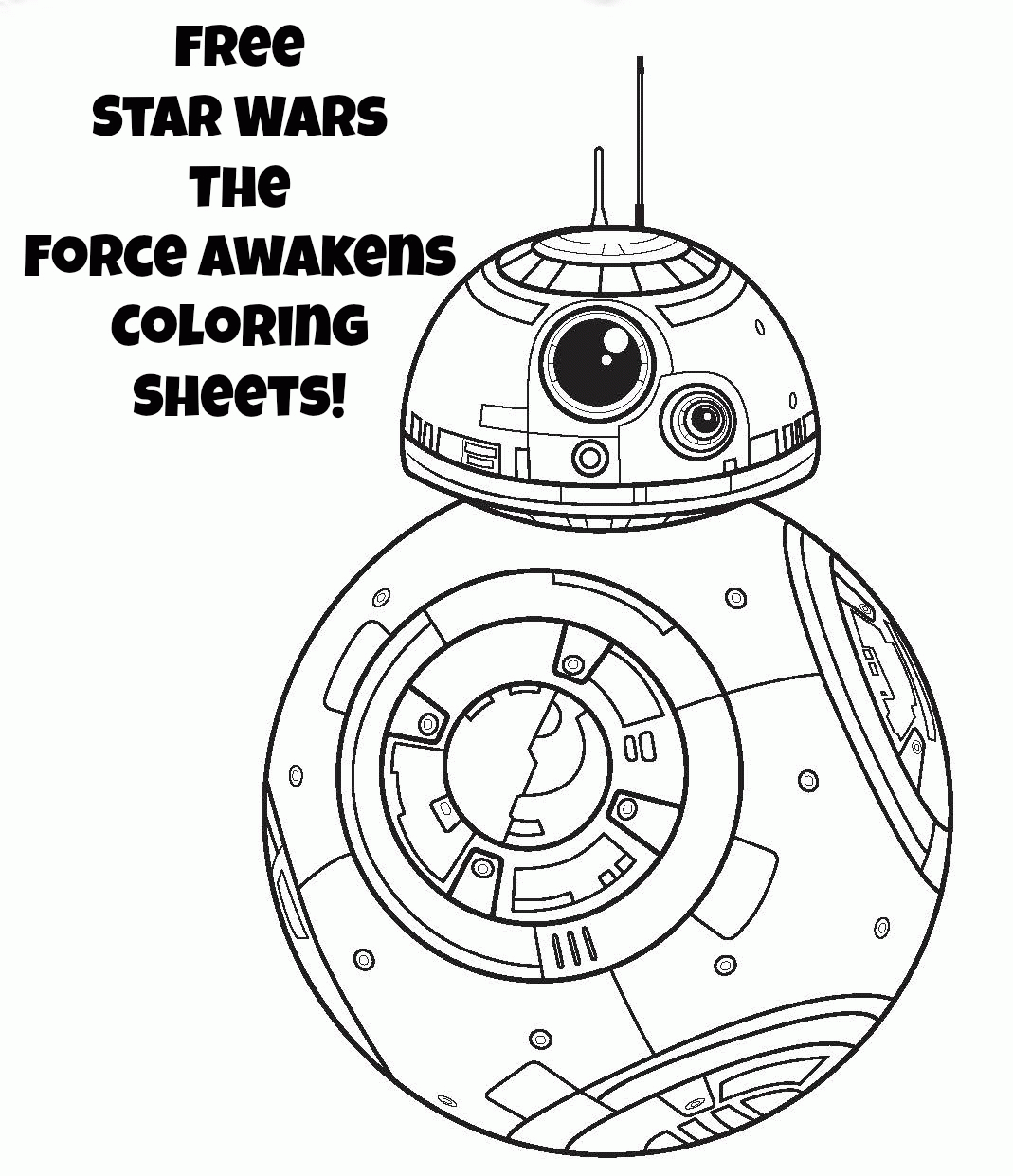 BB8 Coloring Pages Coloring Home