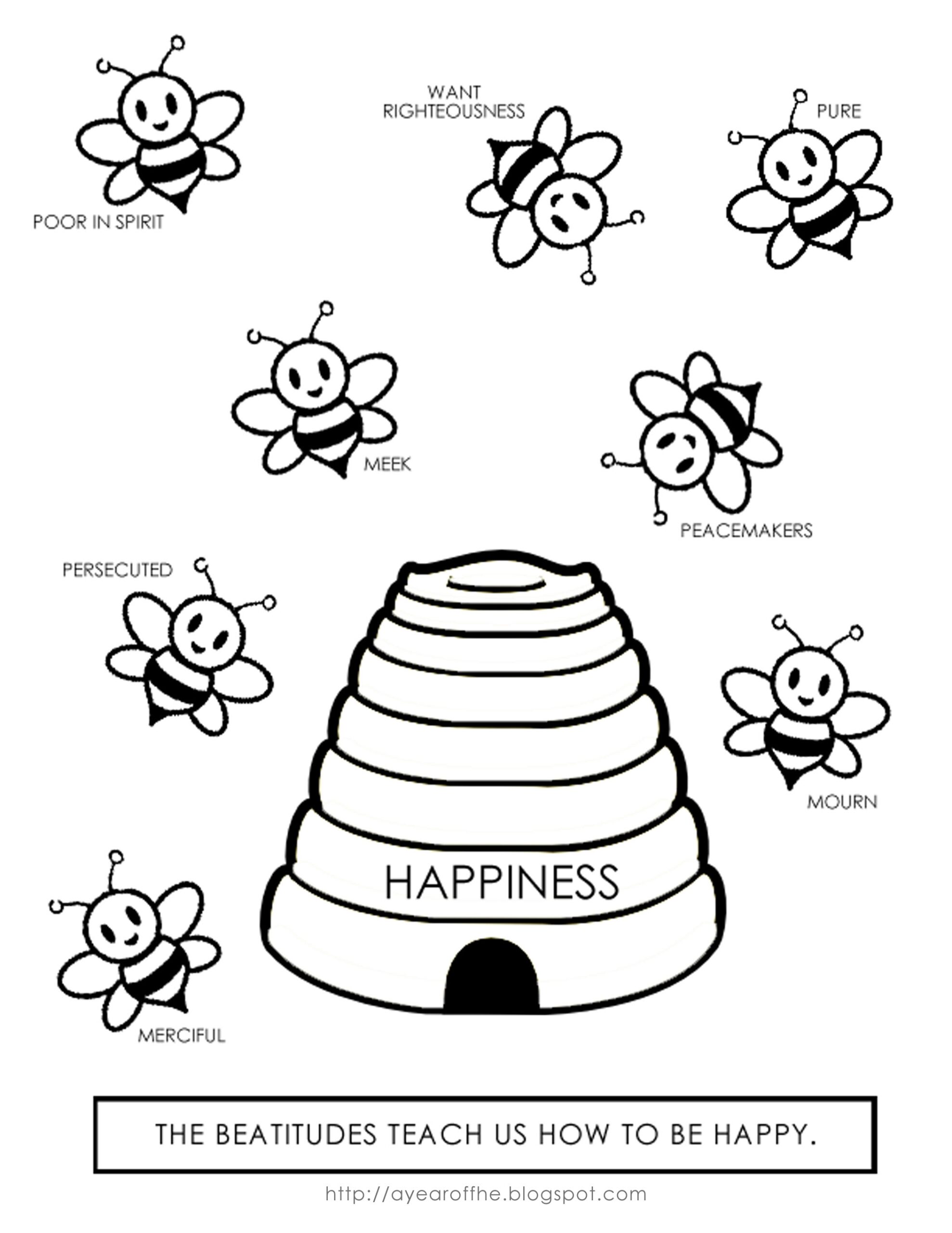 Beatitudes Coloring Page Coloring Home