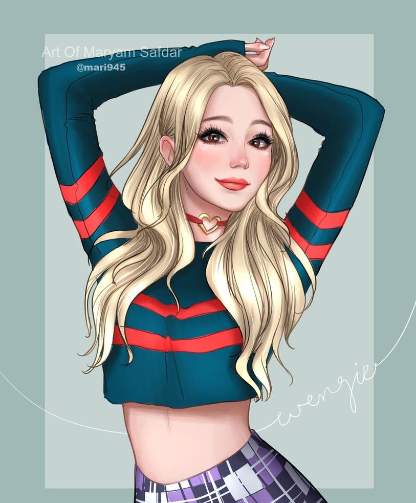 Beautiful Drawings Cute Drawings Digital Art Girl Digital Artist Wengie Hair Cute Youtubers