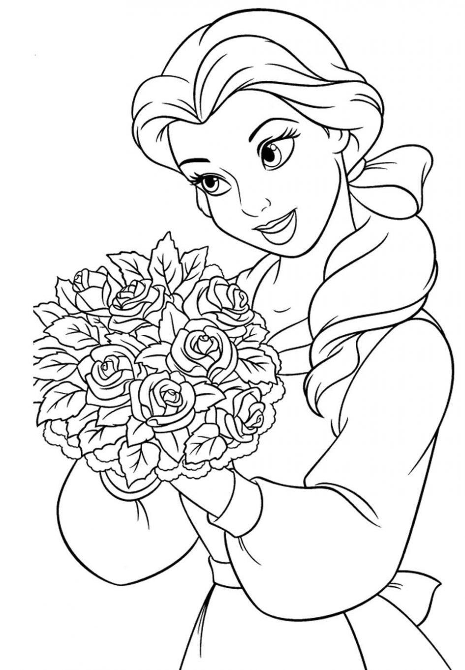 Belle Printable Coloring Pages