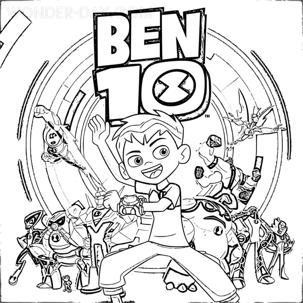 Ben 10 Coloring Pages Free Printable