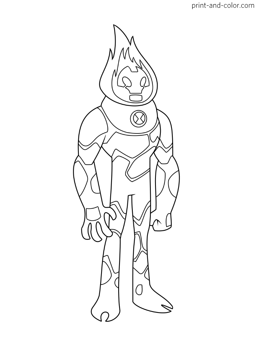 Ben 10 Coloring Pages Print And Color