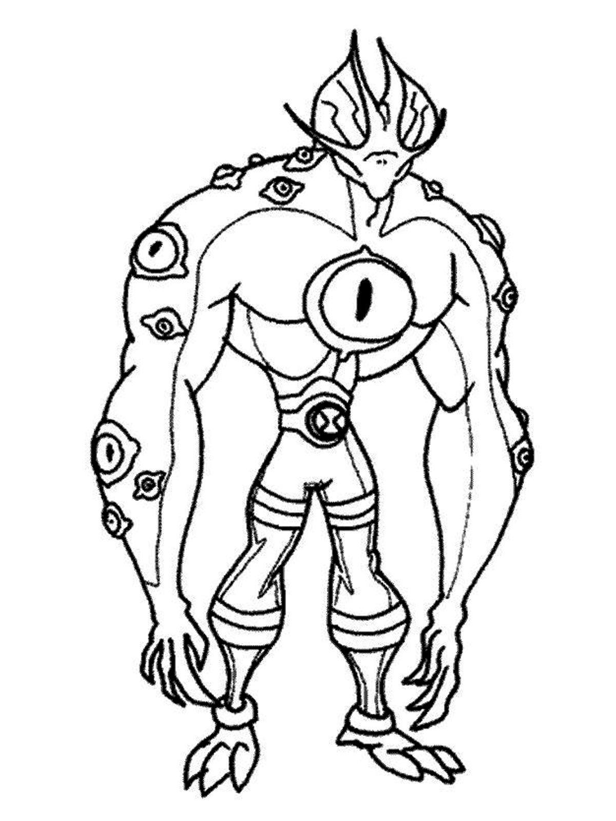Ben 10 Humungousaur Coloring Pages Coloring Home