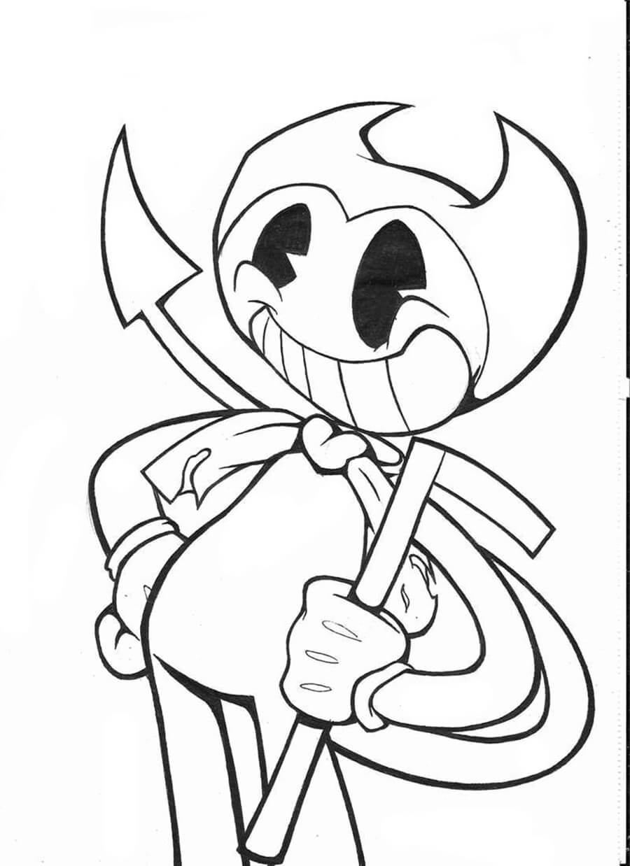 Bendy 8 Coloring Page Free Printable Coloring Pages For Kids