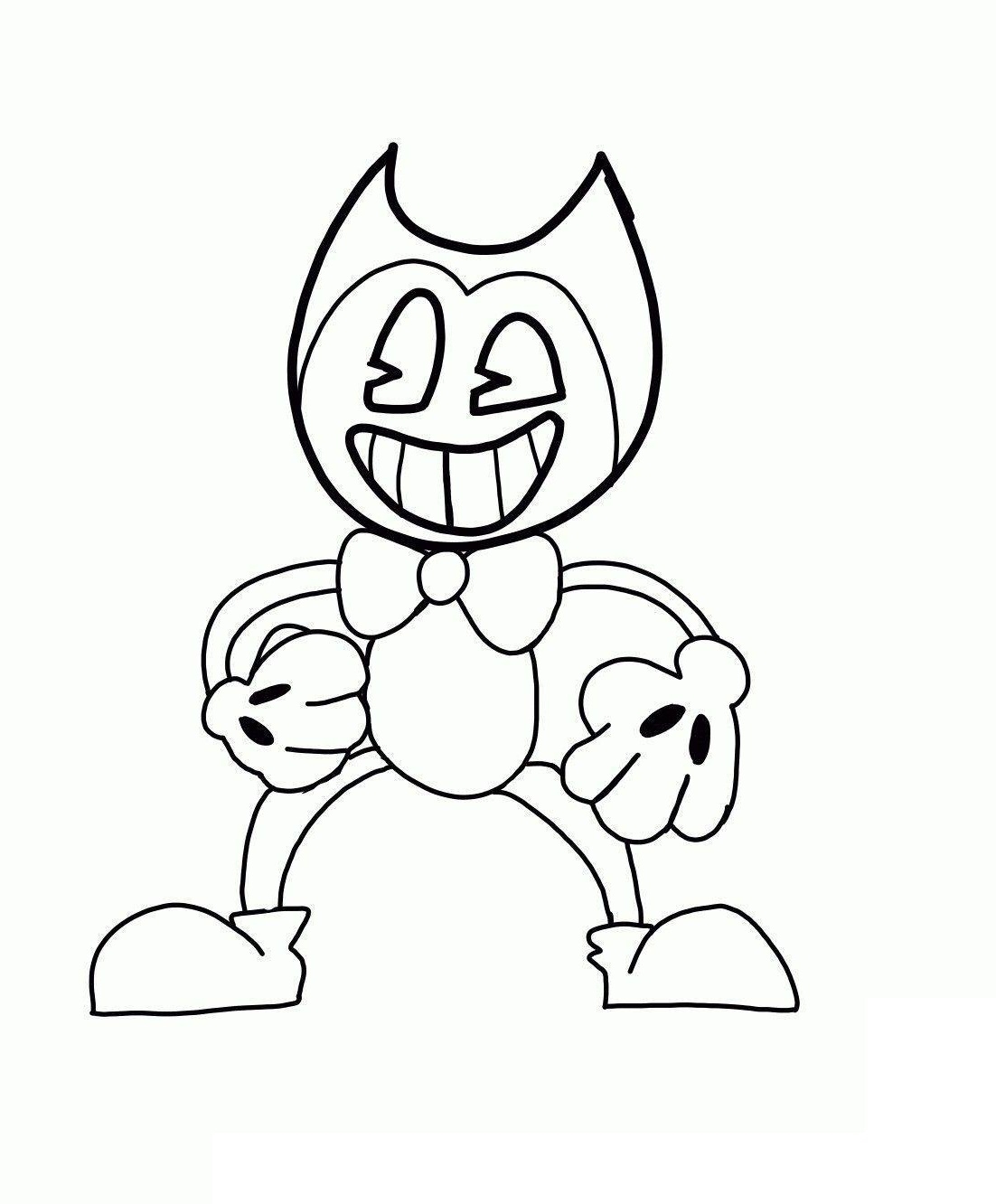 Bendy And The Ink Machine Coloring Pages Printable Maximumxoler