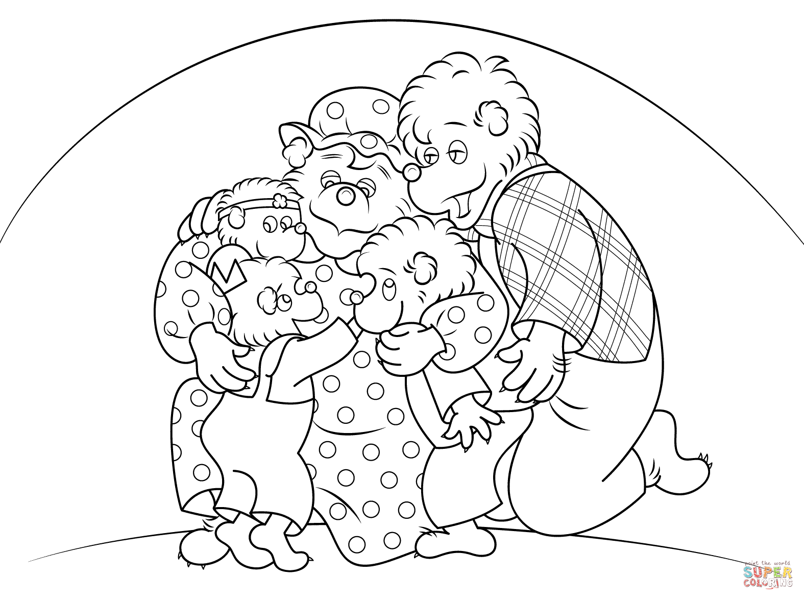 Berenstain Bears Coloring Page Coloring Home