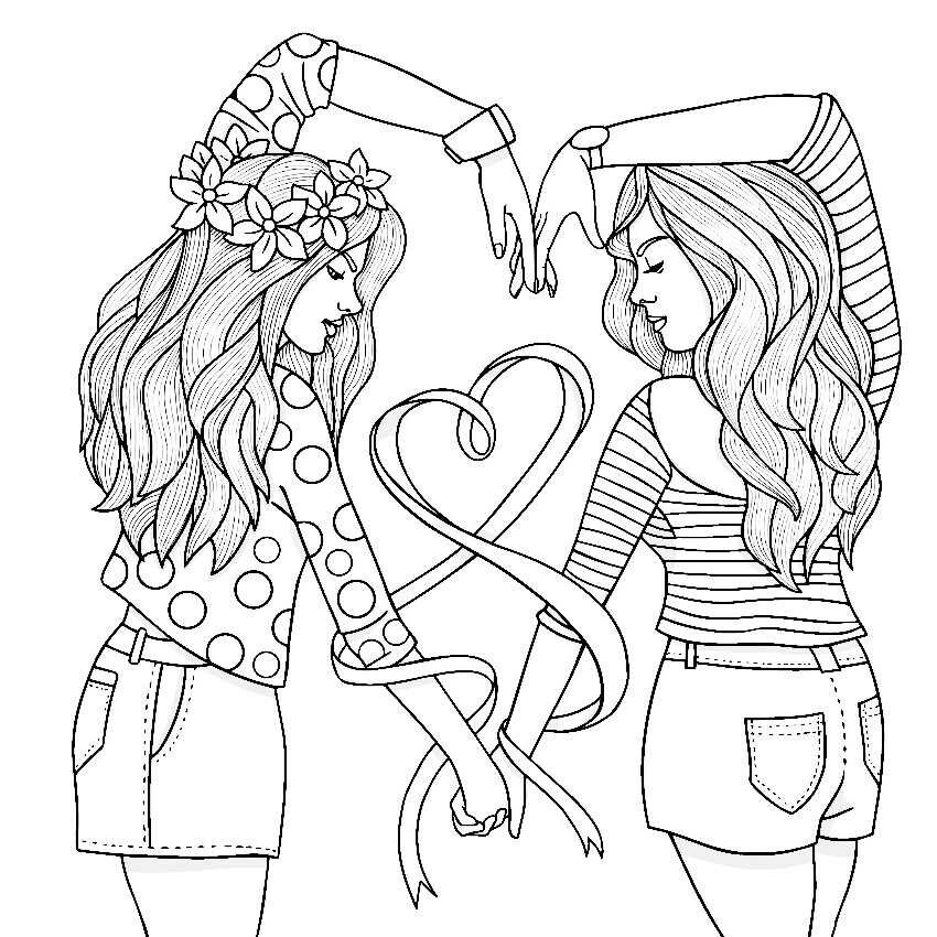 Bff Coloring Pages Pintrest Printable