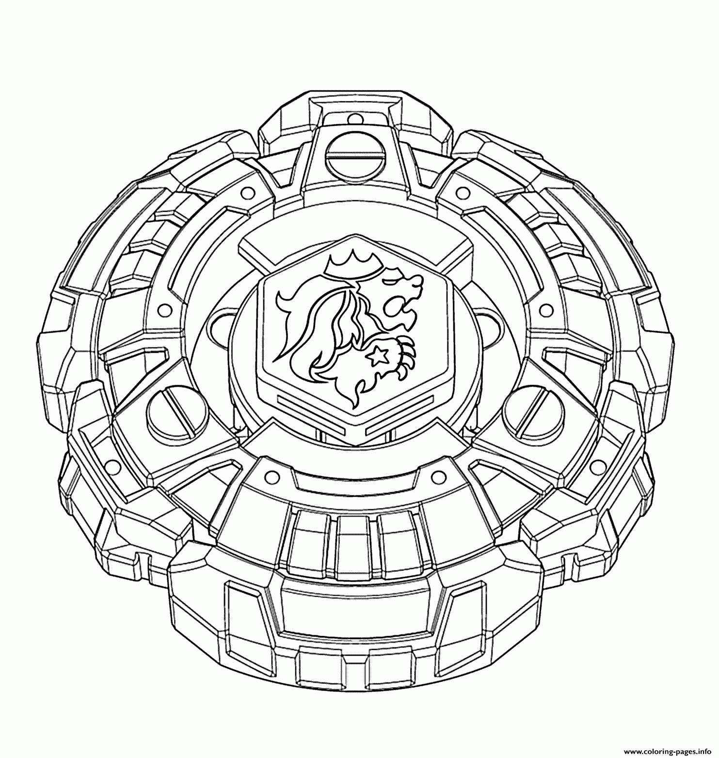 Beyblade 9 Coloring Page Printable