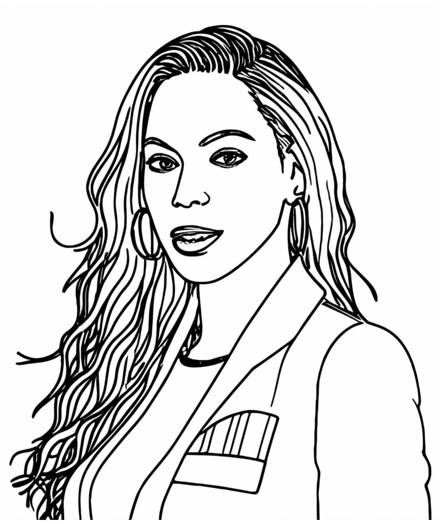Beyonce Free Printable Coloring Page Download Print Or Color Online For Free