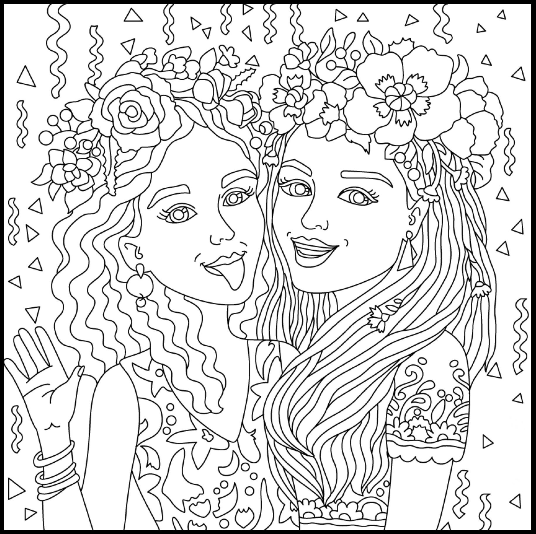 Printable Bff Coloring Pages