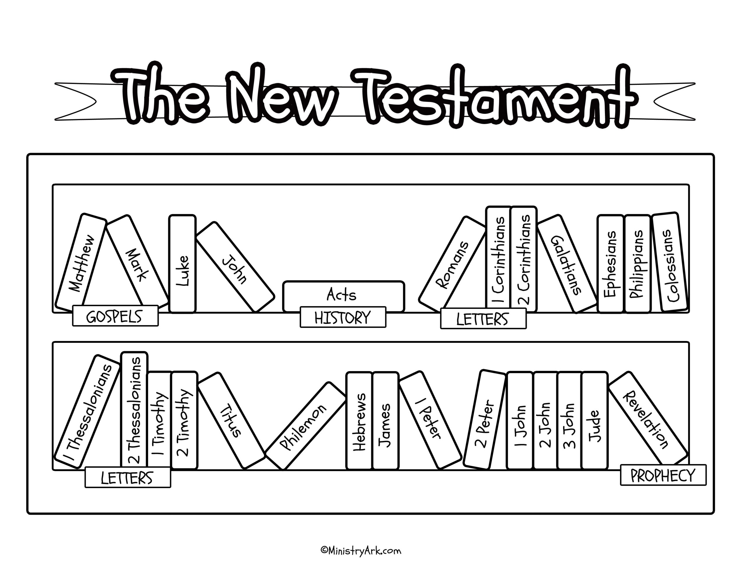 Bible Bookcase Printables MinistryArk