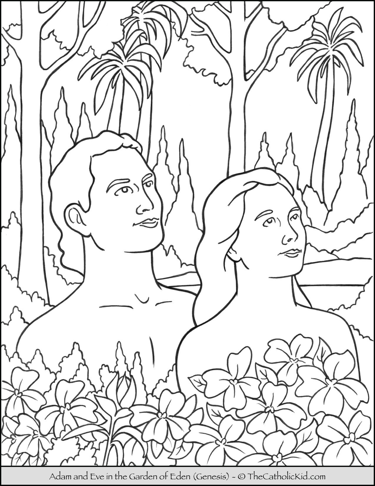 Printable Free Eden Coloring Pages