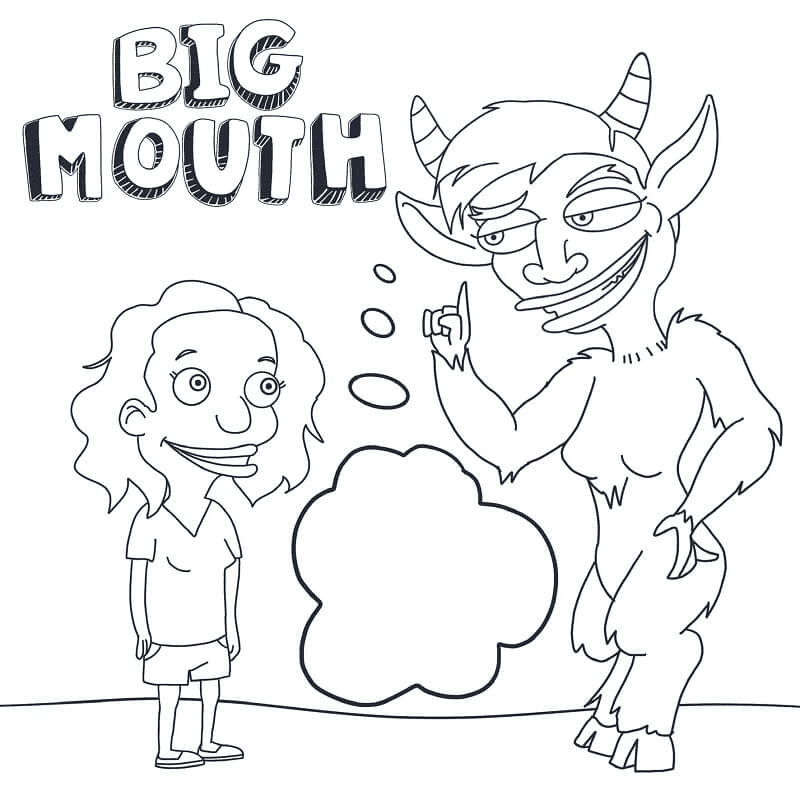 Big Mouth Coloring Pages Printable For Free Download